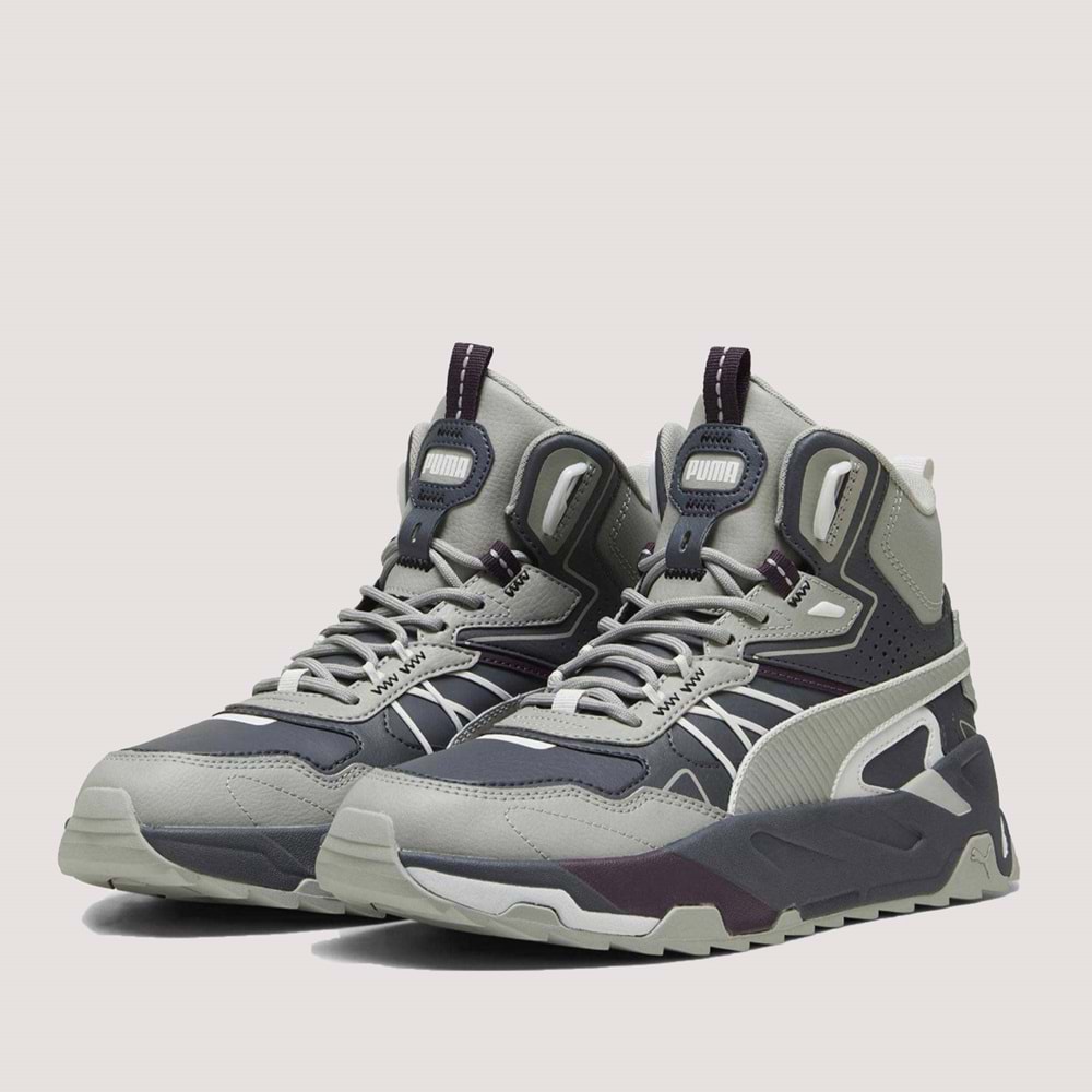Puma Trinity Mid Hybrid L Unisex Spor Ayakkabı 393985 - Gri - 37,5