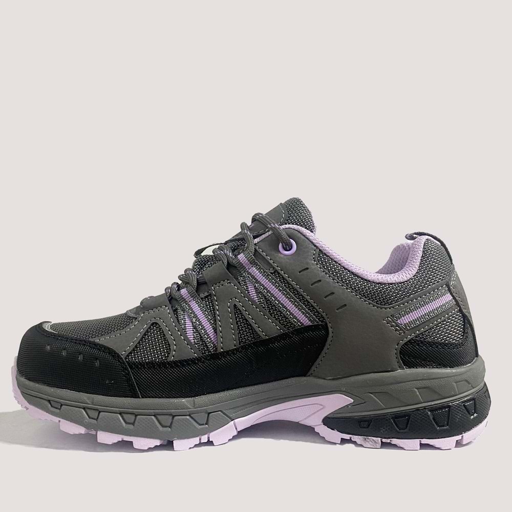 Kadın Kane Waterproof Outdoor Spor Ayakkabı 24658 - Gri-Lila - 40