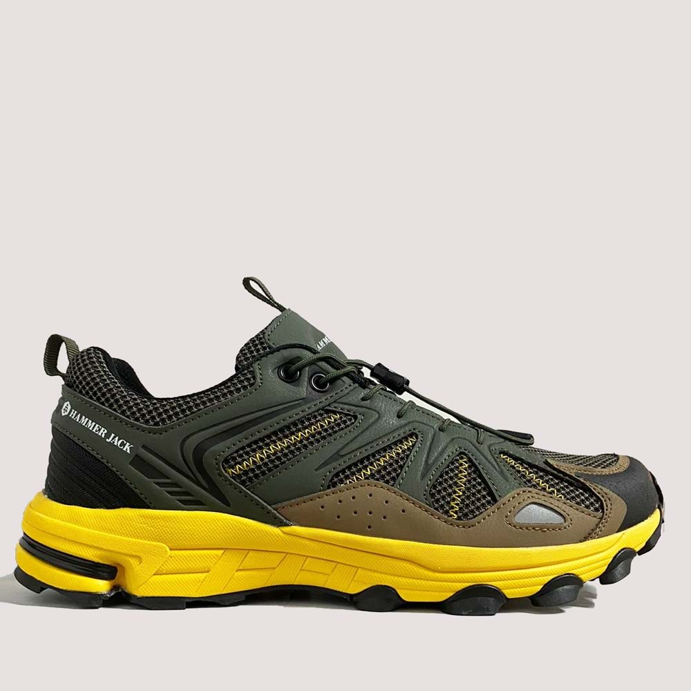 Erkek Outdoor Bağcıksız Spor Ayakkabı 24809 - Haki - 44