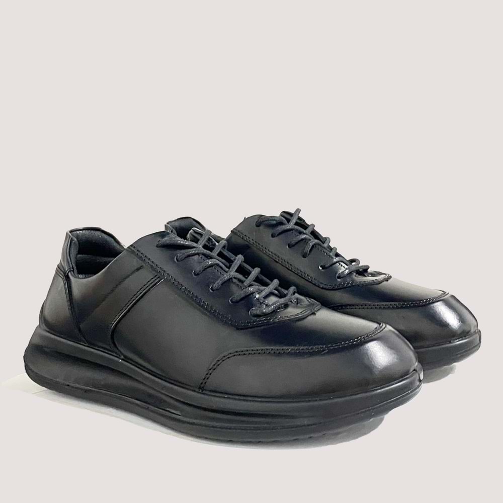 Erkek Deri Waterproof Günlük Ayakkabı M4010DS - Siyah - 43
