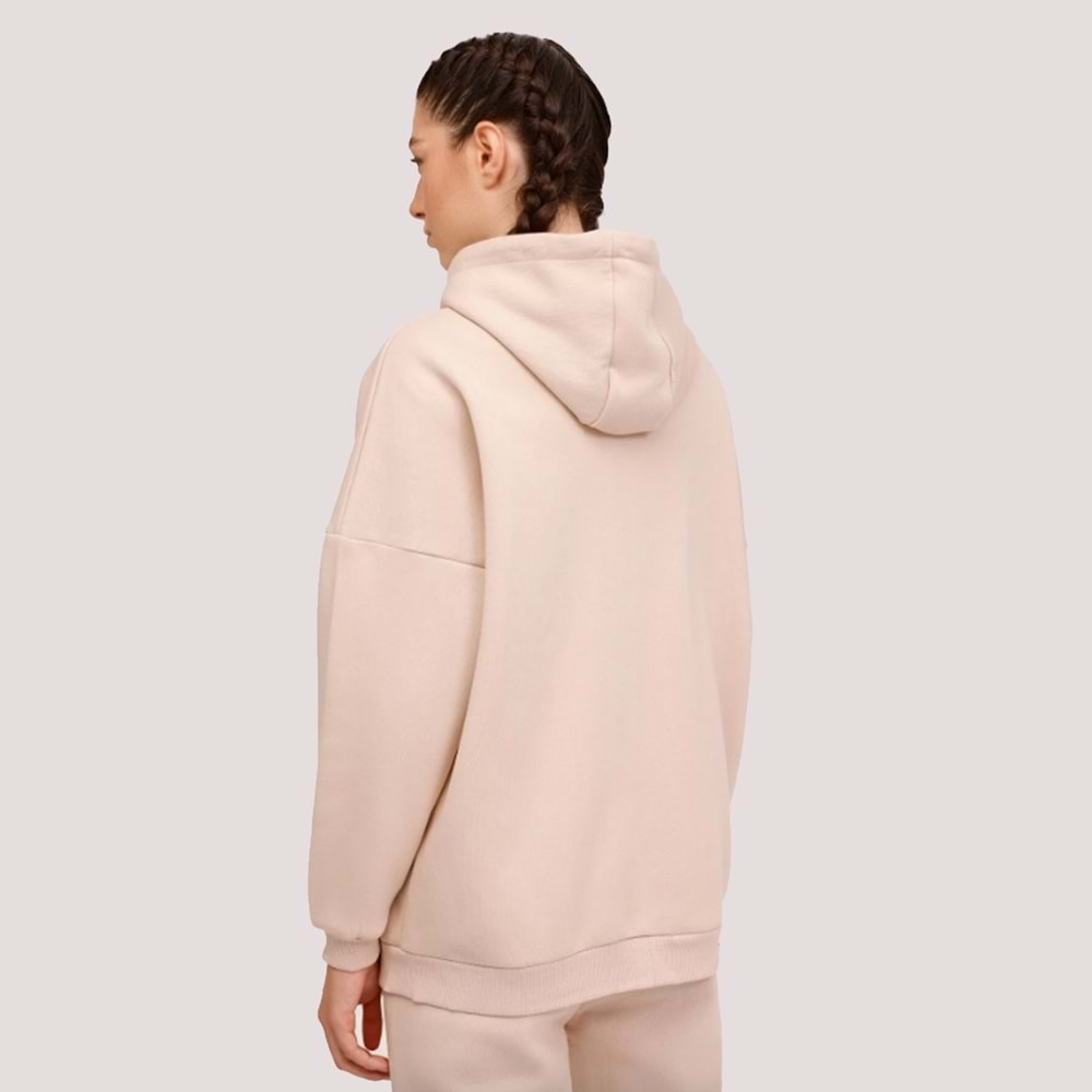 Kadın Fermuarlı Eşofman Üstü Marcia 18SSB502 - Bej - S/M