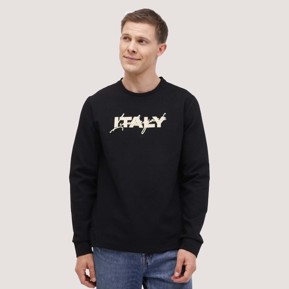 Erkek ML Zuhn Tshirt 16ITL521 - Siyah - XXL