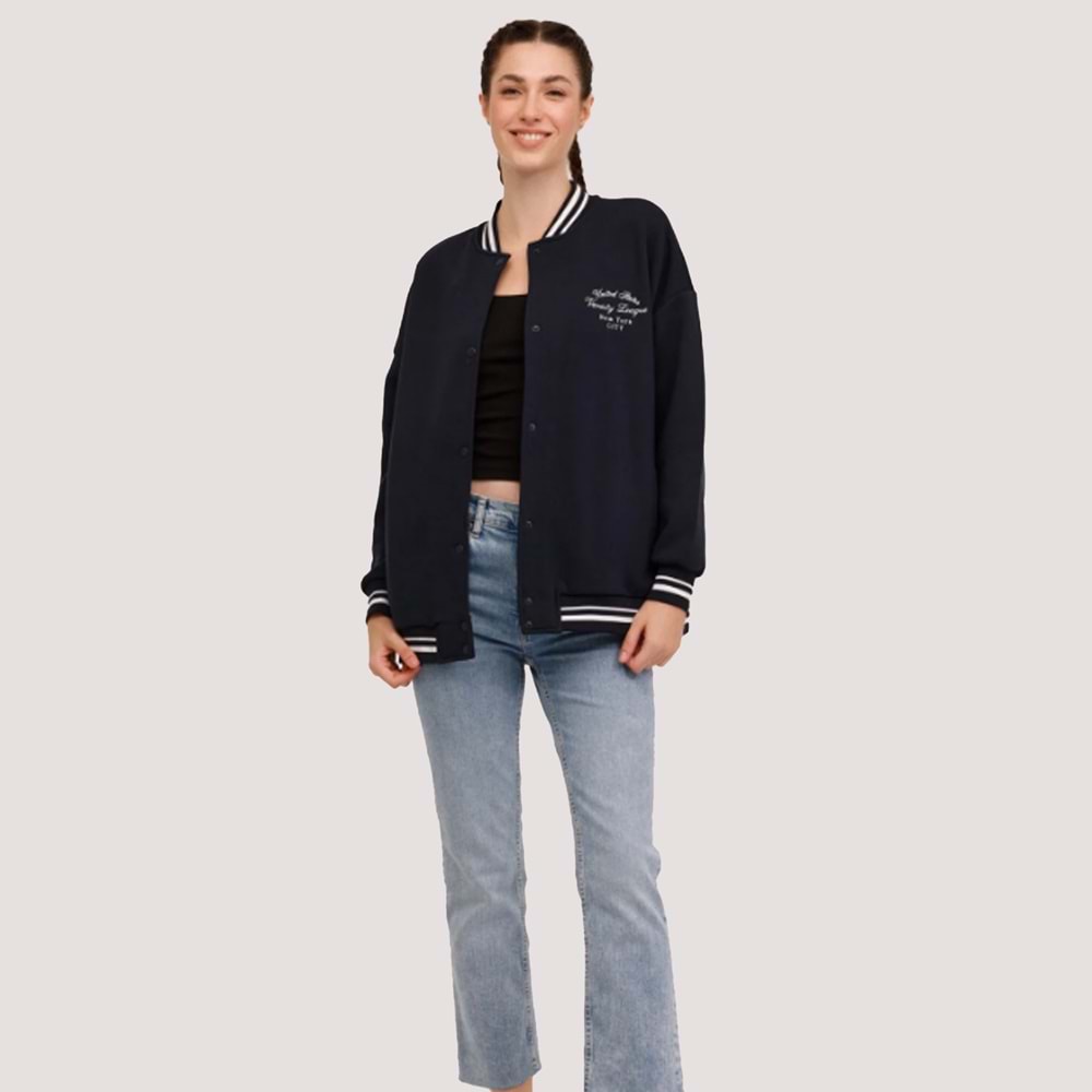 Unisex Eşofman Üstü WL ESTY 18GF956 - Lacivert - L/XL