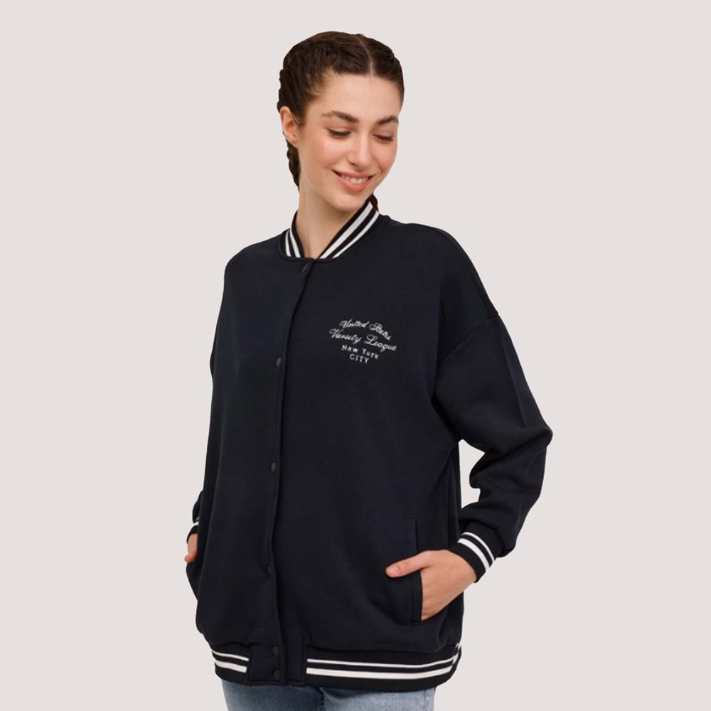 Unisex Eşofman Üstü WL ESTY 18GF956 - Lacivert - S/M