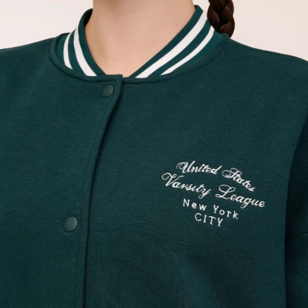 Unisex Eşofman Üstü WL ESTY 18GF956 - Yeşil - S/M