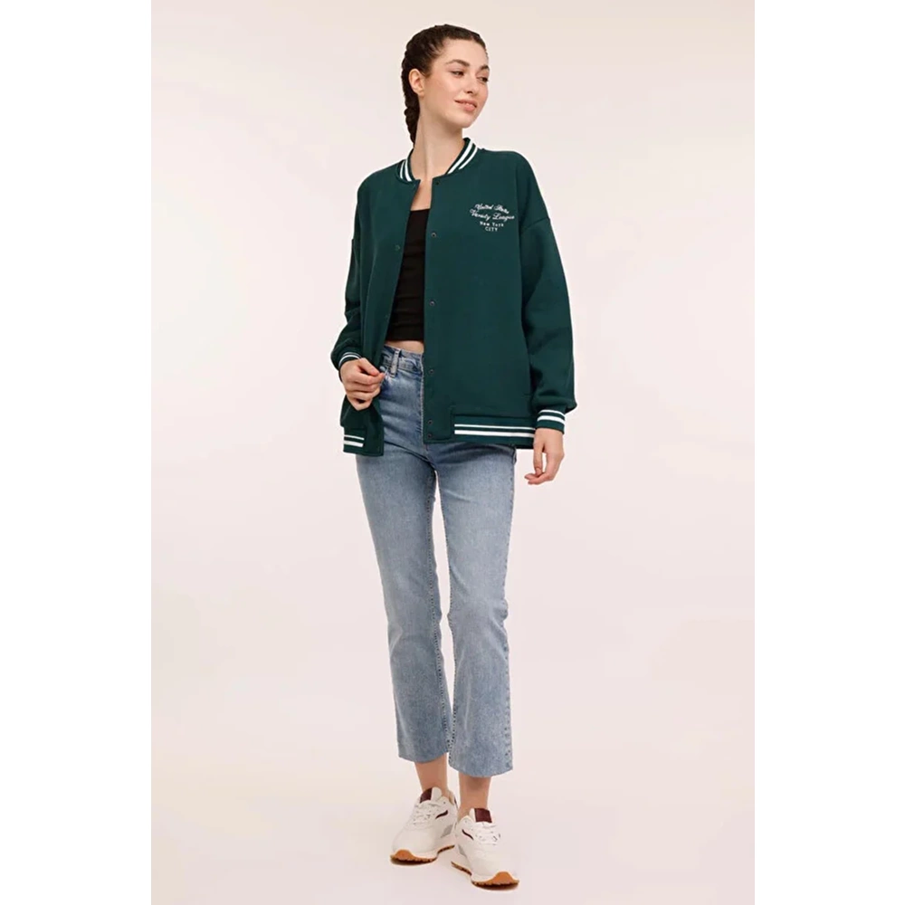 WL ESTY Unisex Eşofman Üstü 18GF956 - Yeşil - L/XL
