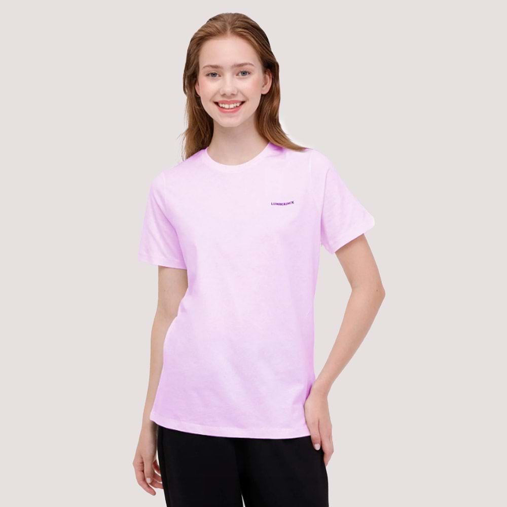 Kadın WB C Neck Tshirt - Lila - XL