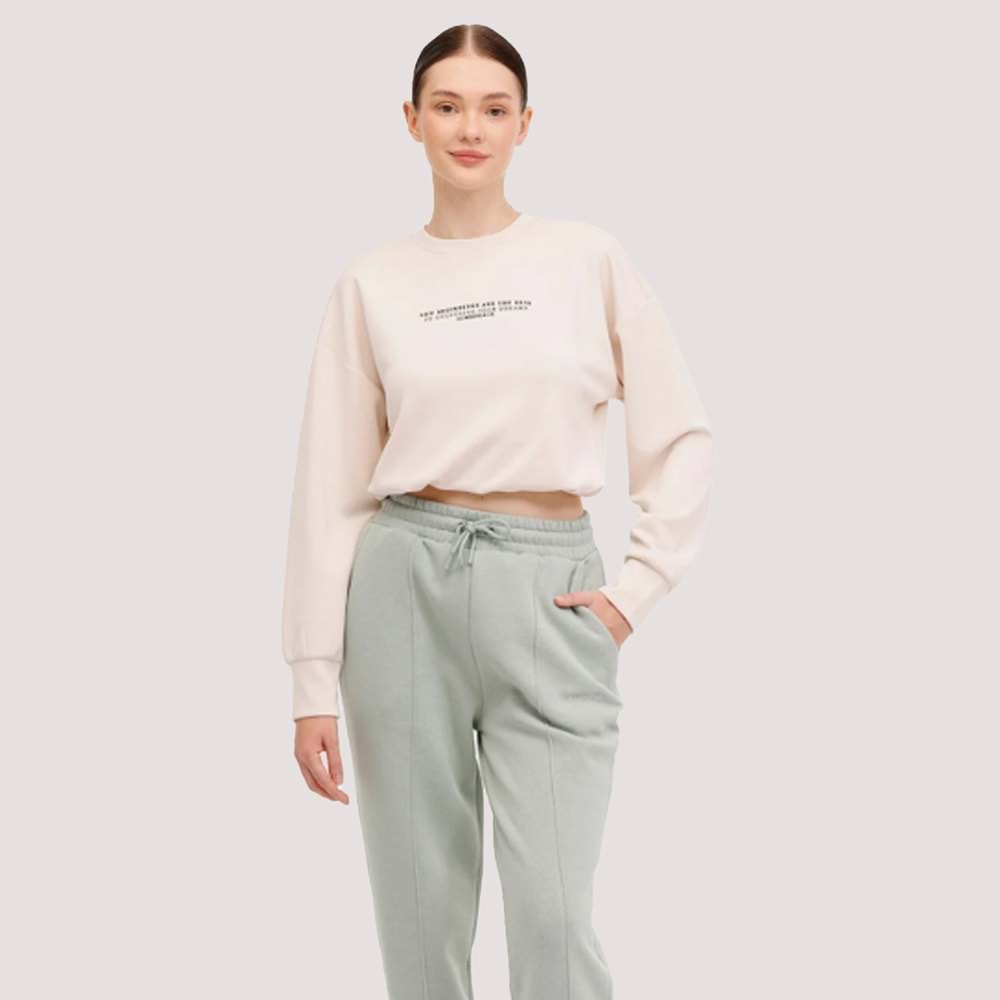 Kadın Larina Kadın Tshirt 16CK97 - Bej - XL