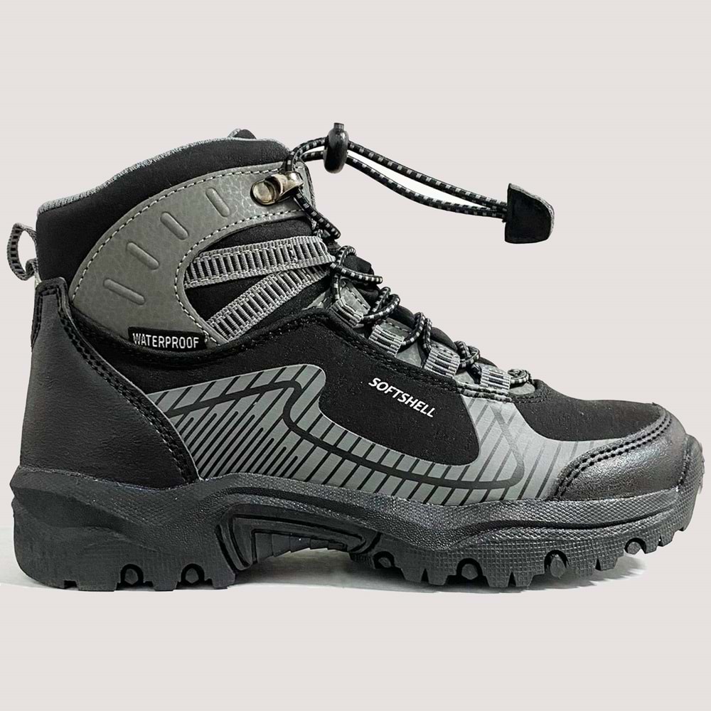 Çocuk Tomas F Waterproof Bot - Siyah-Gri - 31