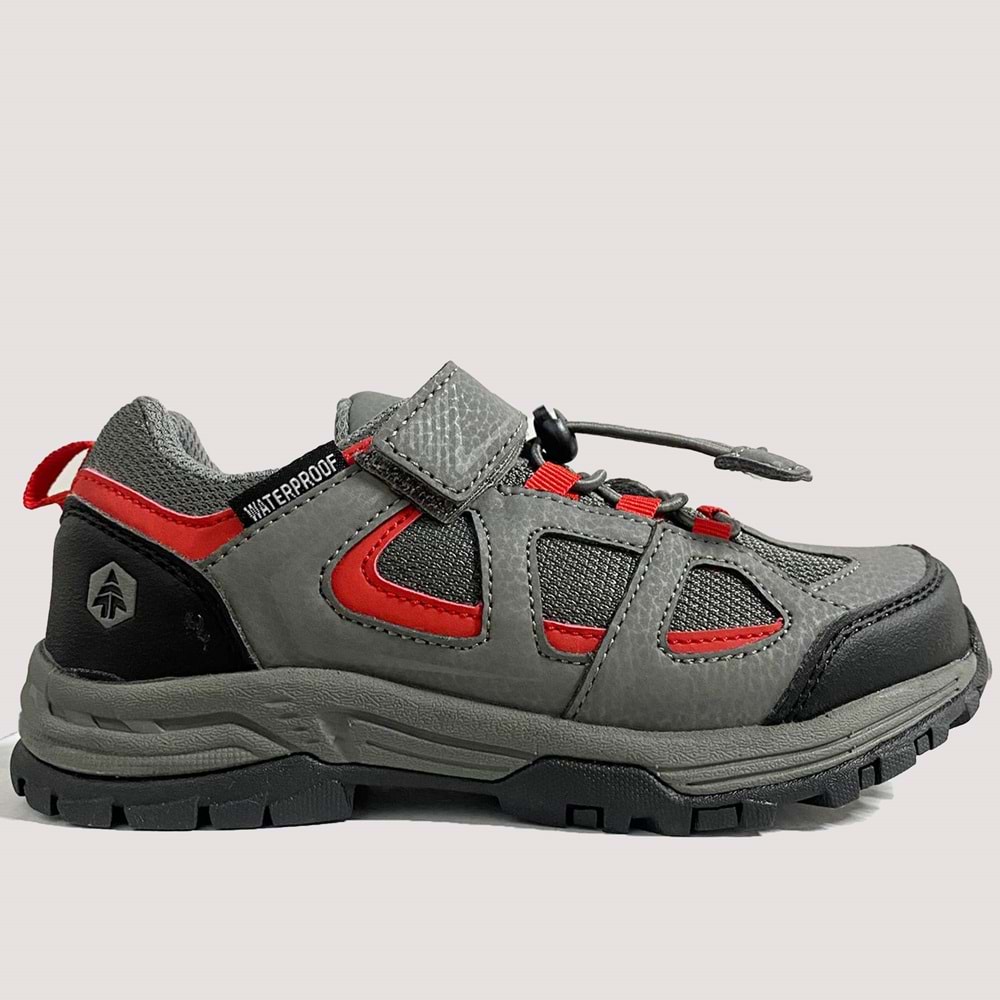 Çocuk Oberon Waterproof Spor Ayakkabı - Gri - 31