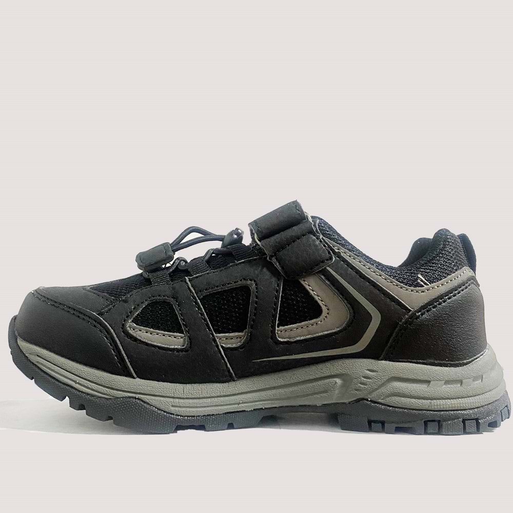 Çocuk Oberon Waterproof Spor Ayakkabı - Siyah - 30