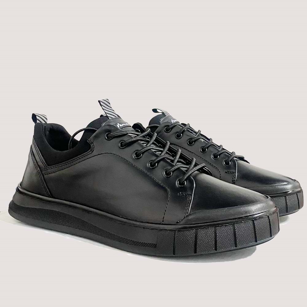 Erkek Deri Casual Ayakkabı 20538 - Siyah - 42