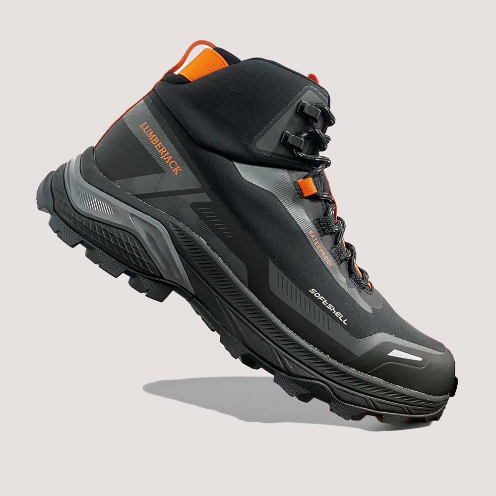 Erkek Racer Hi 4PR Waterproof Bot - Siyah-Turuncu - 42