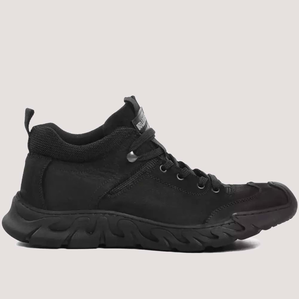 Erkek Deri Casual Bot 230003 - Siyah - 40