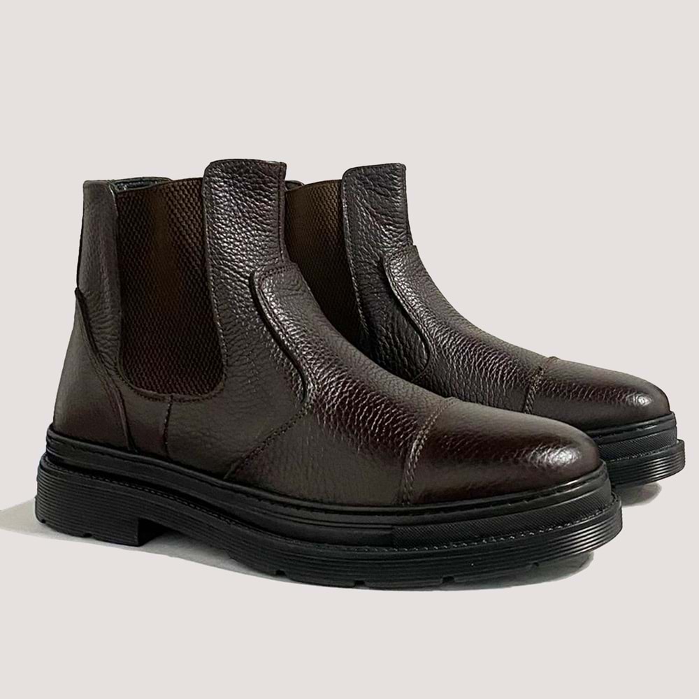 Erkek Deri Bot 240253 - Kahve - 40