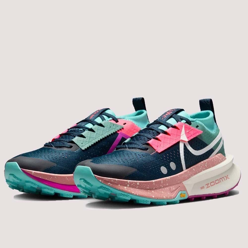 Kadın ZoomX Zegama Trail 2 Mavi Koşu Ayakkabısı FD5191-400 - Mavi - 37,5