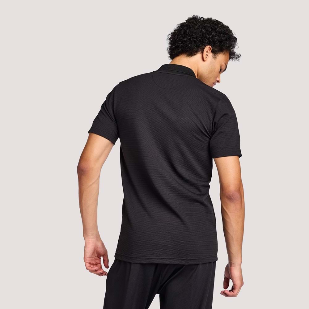 Erkek Kısa Kol Polo Yaka Tshirt 1275-25B - Siyah - M