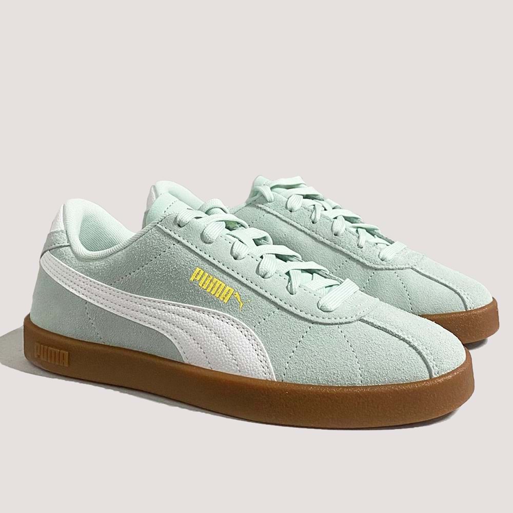 Puma Club II Unisex Nubuk Spor Ayakkabı 397444 10 - Yeşil - 38