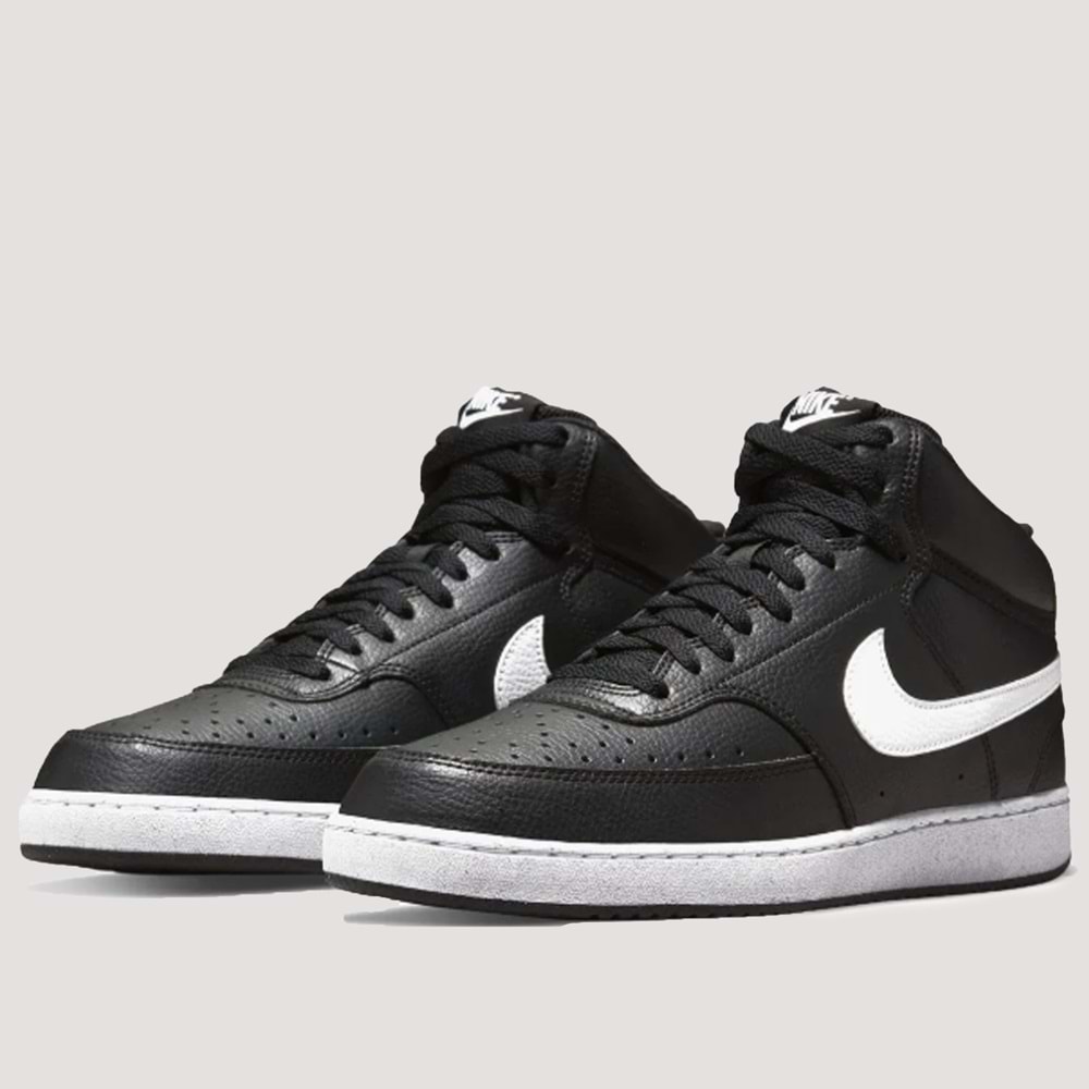 Nike Court Vision Mid DN3577-001 Erkek Spor Ayakkabı - Siyah - 45