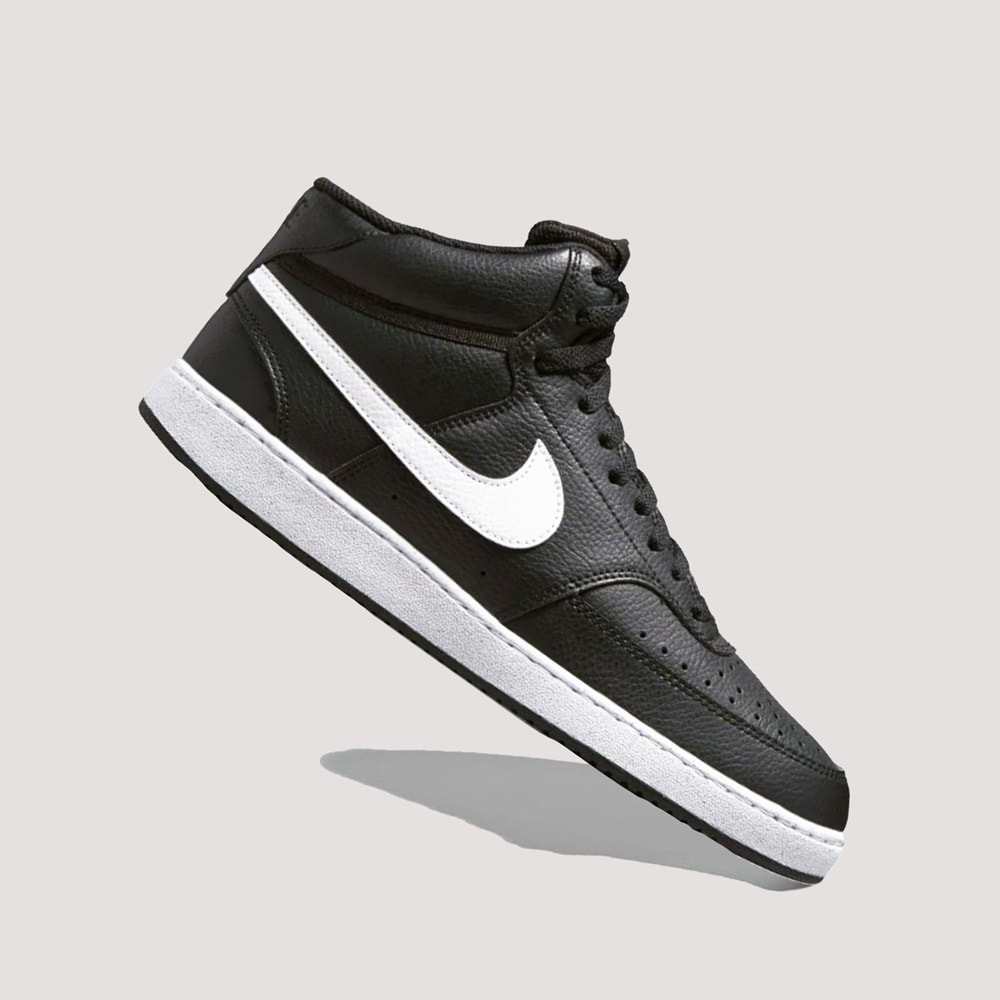 Nike Court Vision Mid DN3577-001 Erkek Spor Ayakkabı - Siyah - 45