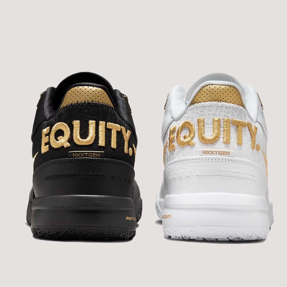 Nike Lebron NXXT Gen Ampd Basketbol Ayakkabısı FJ1566-103 - Beyaz-Siyah - 42