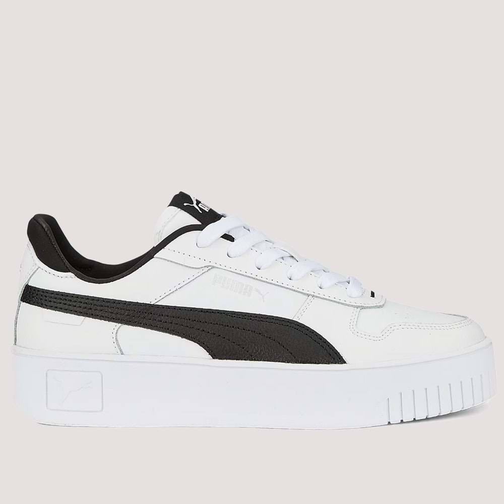 Puma Carina Street Kadın Spor Ayakkabı 389390 03 - Beyaz-Siyah - 39