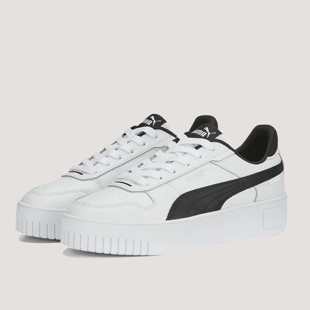 Puma Carina Street Kadın Spor Ayakkabı 389390 03 - Beyaz-Siyah - 39