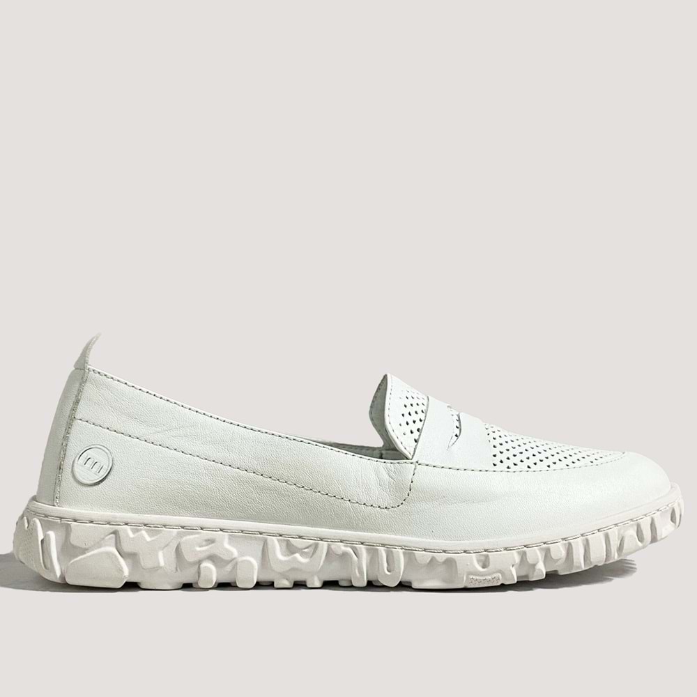 Mammamia 325 Kadın Deri Günlük Ayakkabı - Beyaz - 38