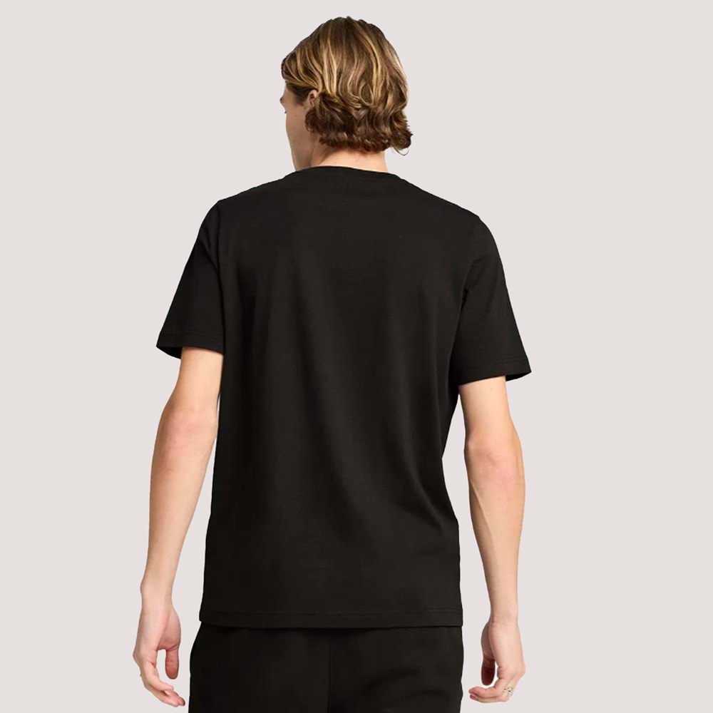 Puma Ess Elevated Tee Erkek Tshirt 69089301 - Siyah - S