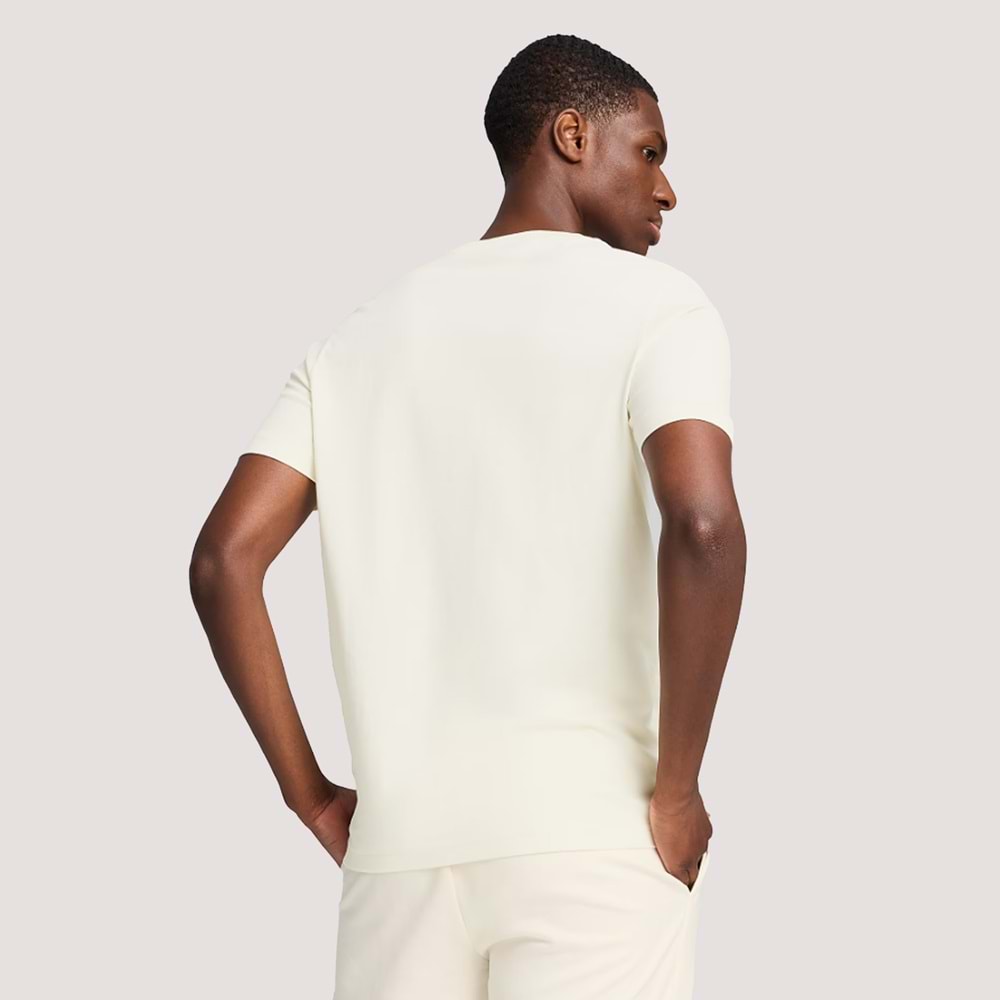 Puma Ess Elevated Tee Erkek Tshirt 690893 99 - Beyaz - S