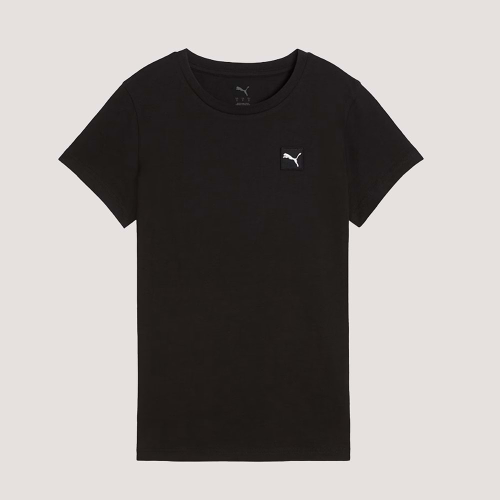 Puma Ess Elevated Tee Unisex Tshirt 690894 01 - Siyah - S