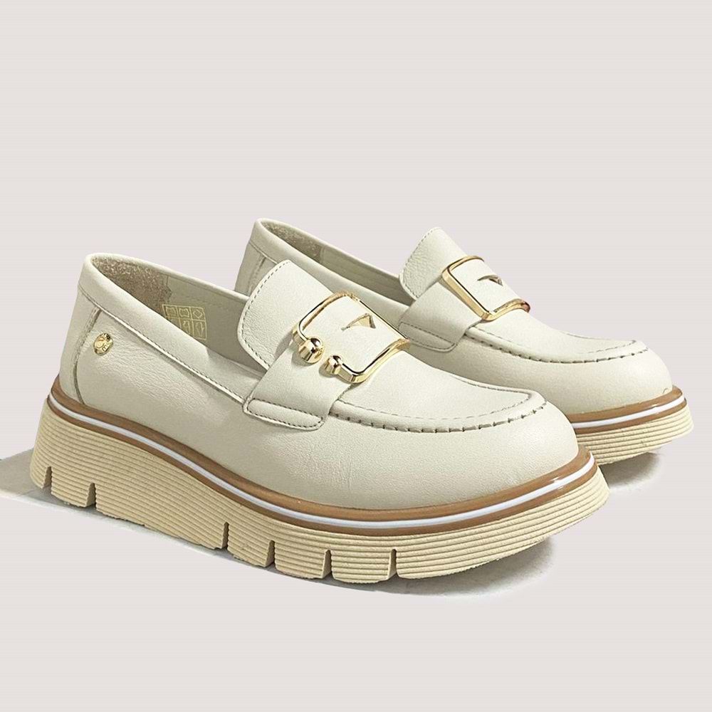 Mammamia 3760 Kadın Casual Ayakkabı - Bej - 40