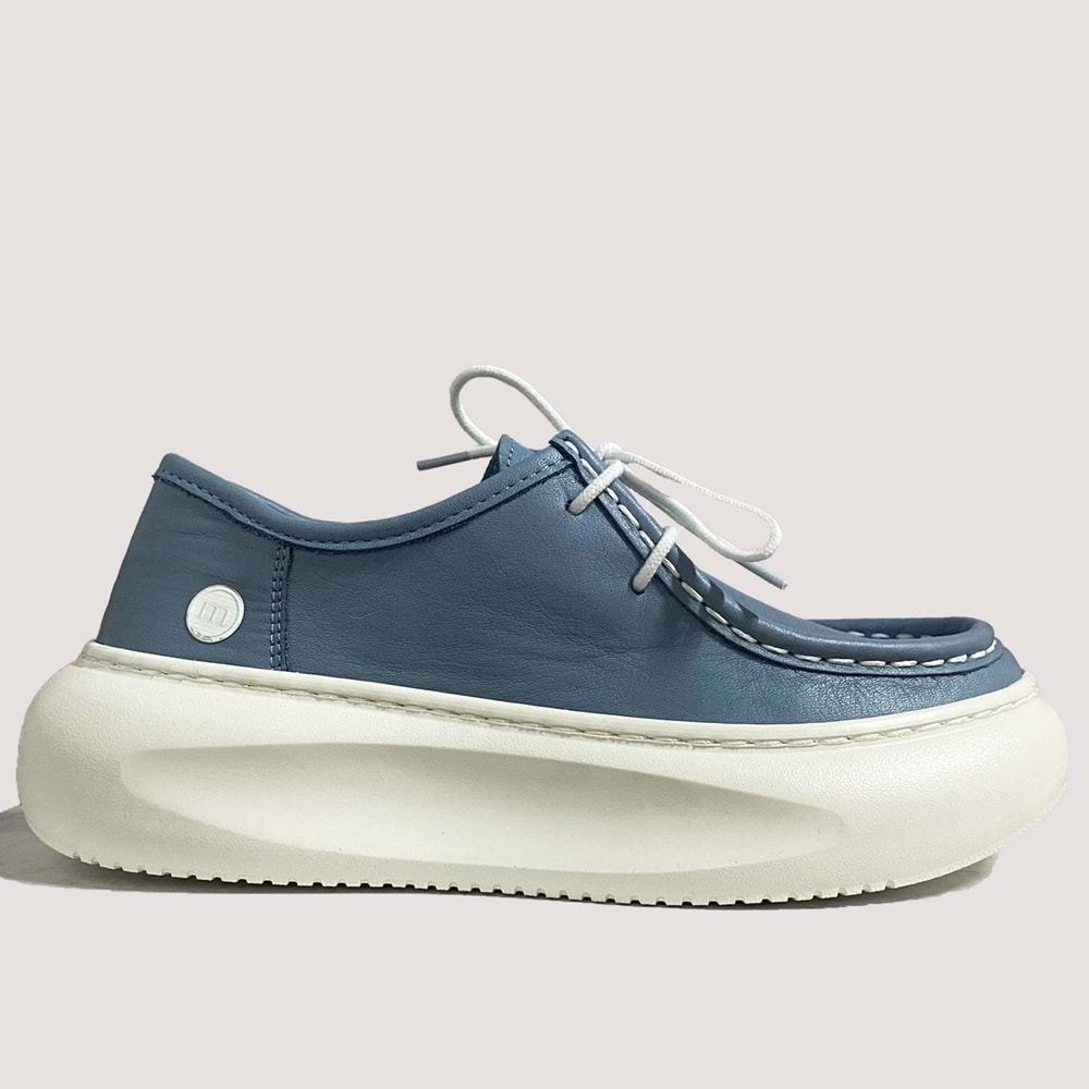Mammamia 7035 Kadın Deri Günlük Ayakkabı - A.Mavi - 40