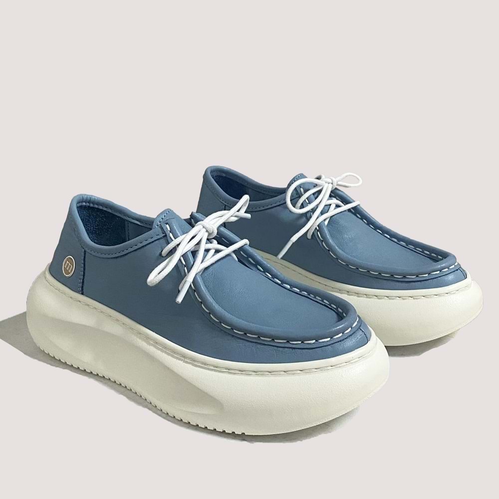 Mammamia 7035 Kadın Deri Günlük Ayakkabı - A.Mavi - 40