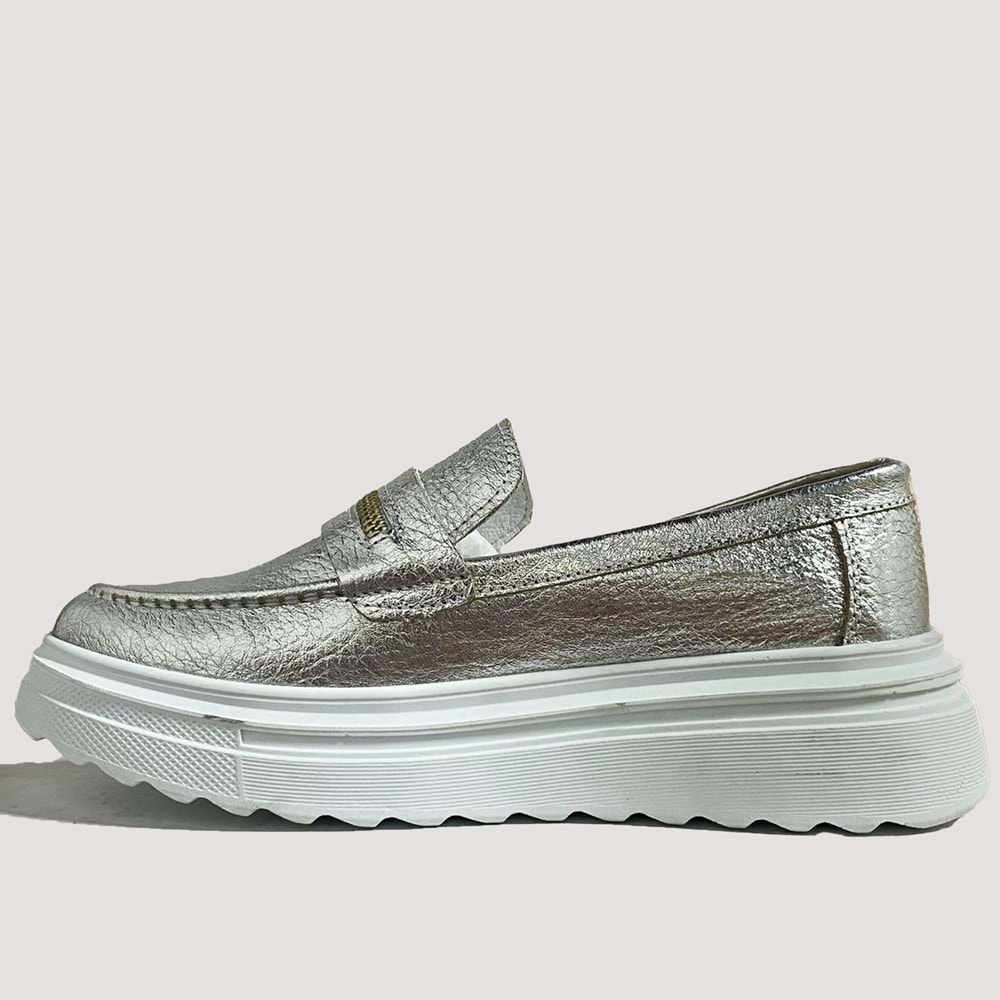 Mammamia 3280 Kadın Casual Ayakkabı - Gümüş - 38