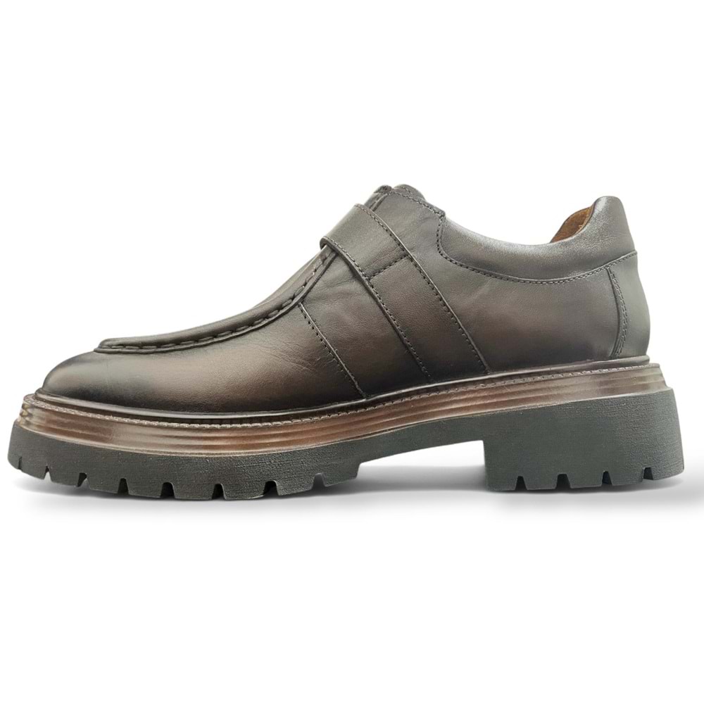 Erkek Deri Casual Ayakkabı C22518 - Kahve - 41