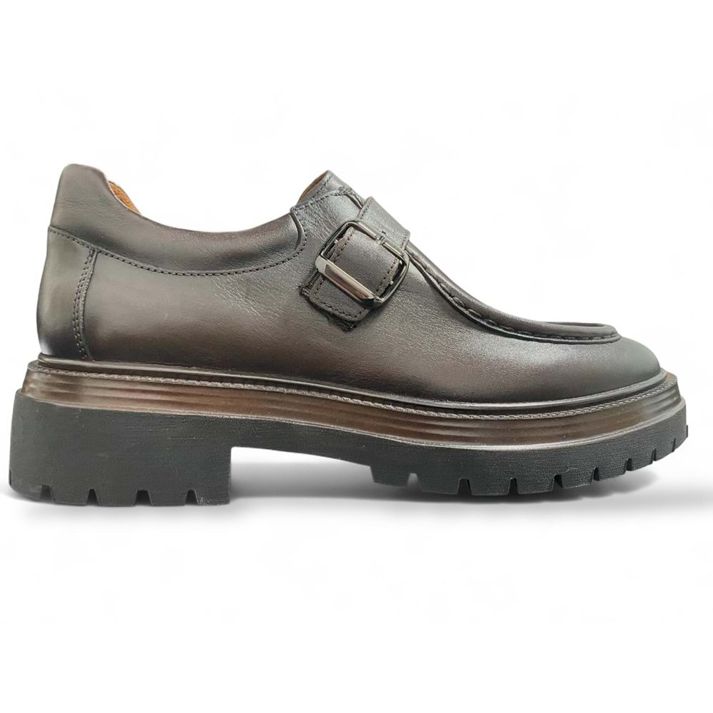 Erkek Deri Casual Ayakkabı C22518 - Kahve - 44