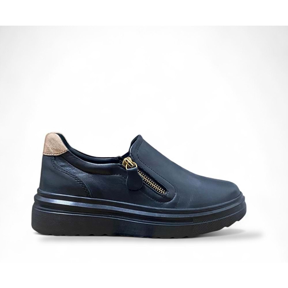 Kadın Deri Günlük Ayakkabı D25YA-3250 - Siyah - 40