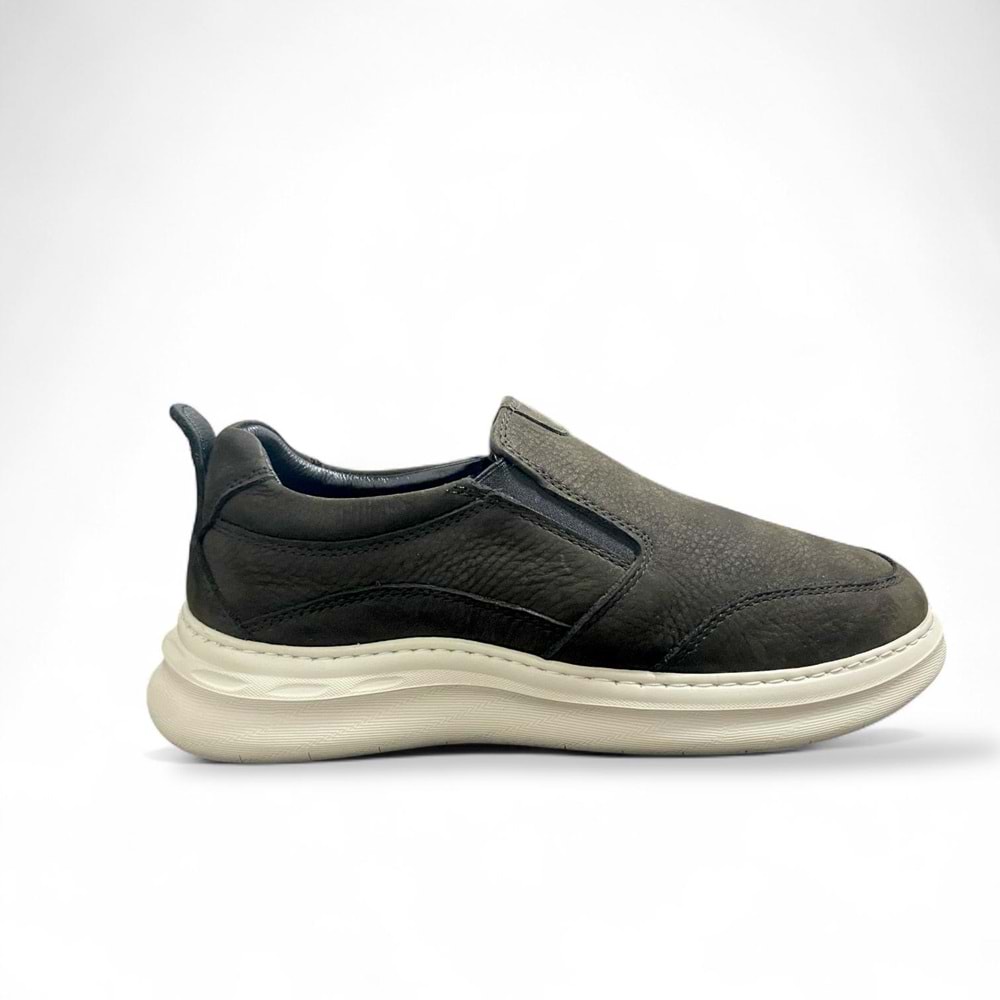 Erkek Nubuk Deri Comfort Günlük Ayakkabı 251102 - Antrasit - 41