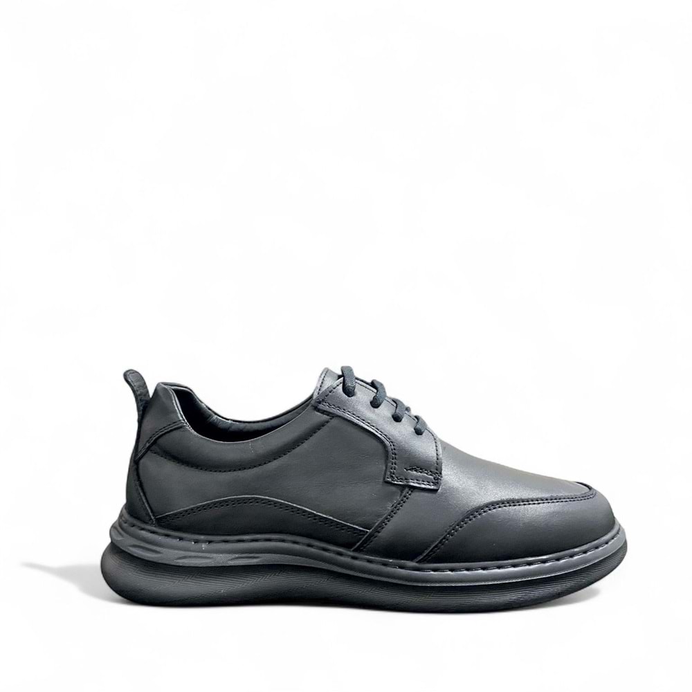 Bulldozer Erkek Deri Comfort Günlük Ayakkabı 251103 - Siyah - 41