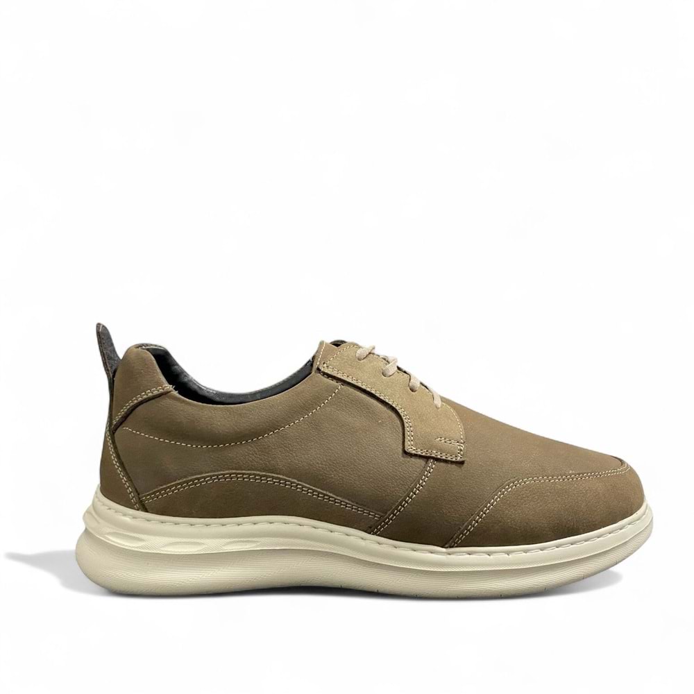 Bulldozer Erkek Deri Comfort Günlük Ayakkabı 251103 - Vizon - 45