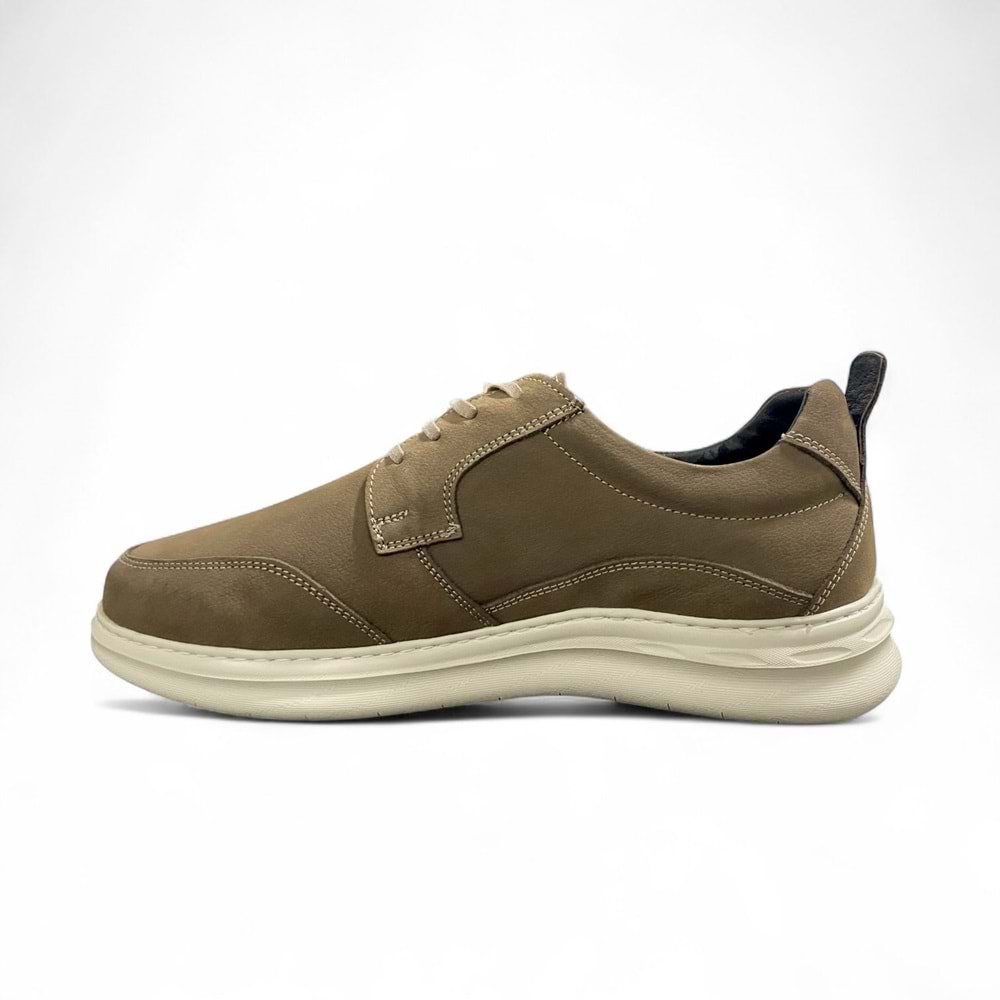 Bulldozer Erkek Deri Comfort Günlük Ayakkabı 251103 - Vizon - 45