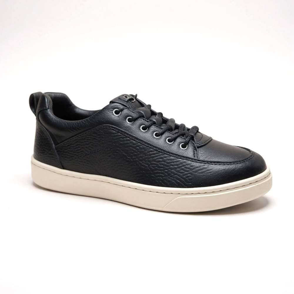 Erkek Deri Bağcıksız Comfort Casual Ayakkabı C11764 - Siyah - 40