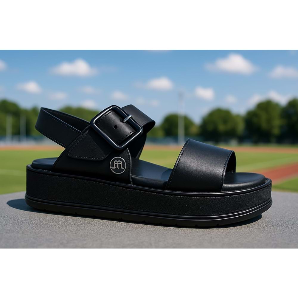 Kadın Deri Comfort Sandalet D25YS-2375 - Siyah - 40