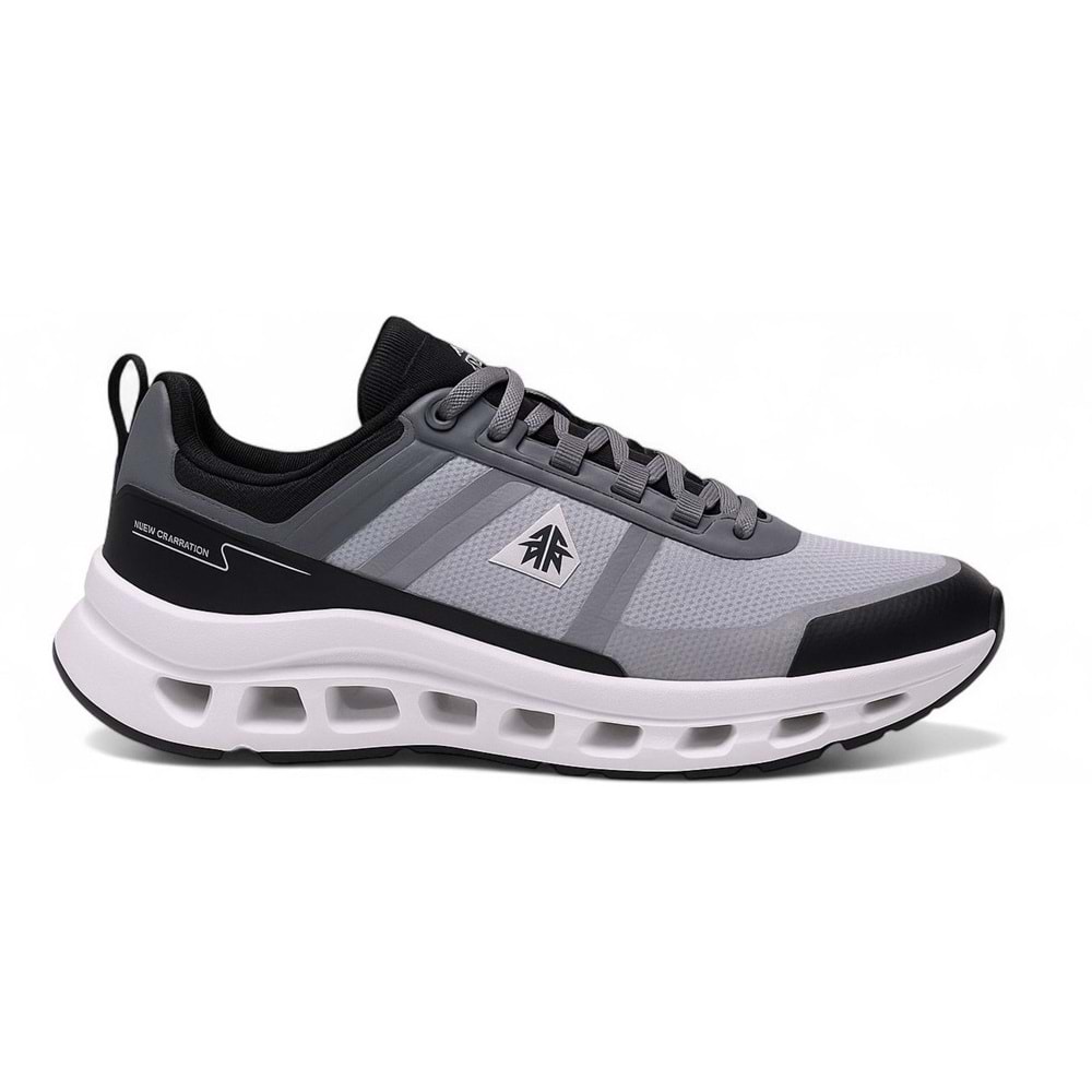 Erkek Boost Spor Ayakkabı 25049 - Siyah-Beyaz - 40