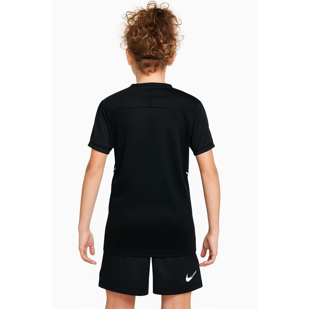 Nike Dri-Fit Çocuk Spor Üst - Siyah - M