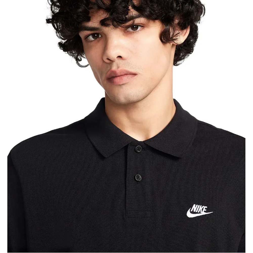 Nike Erkek Polo Yaka Tişört 3894-010 - Siyah - M