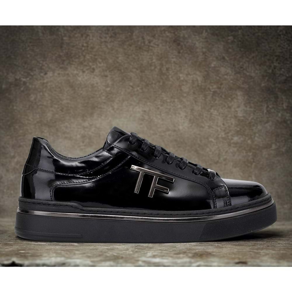 Erkek Casual Deri Rugan Ayakkabı C26908 Munih - Siyah - 41