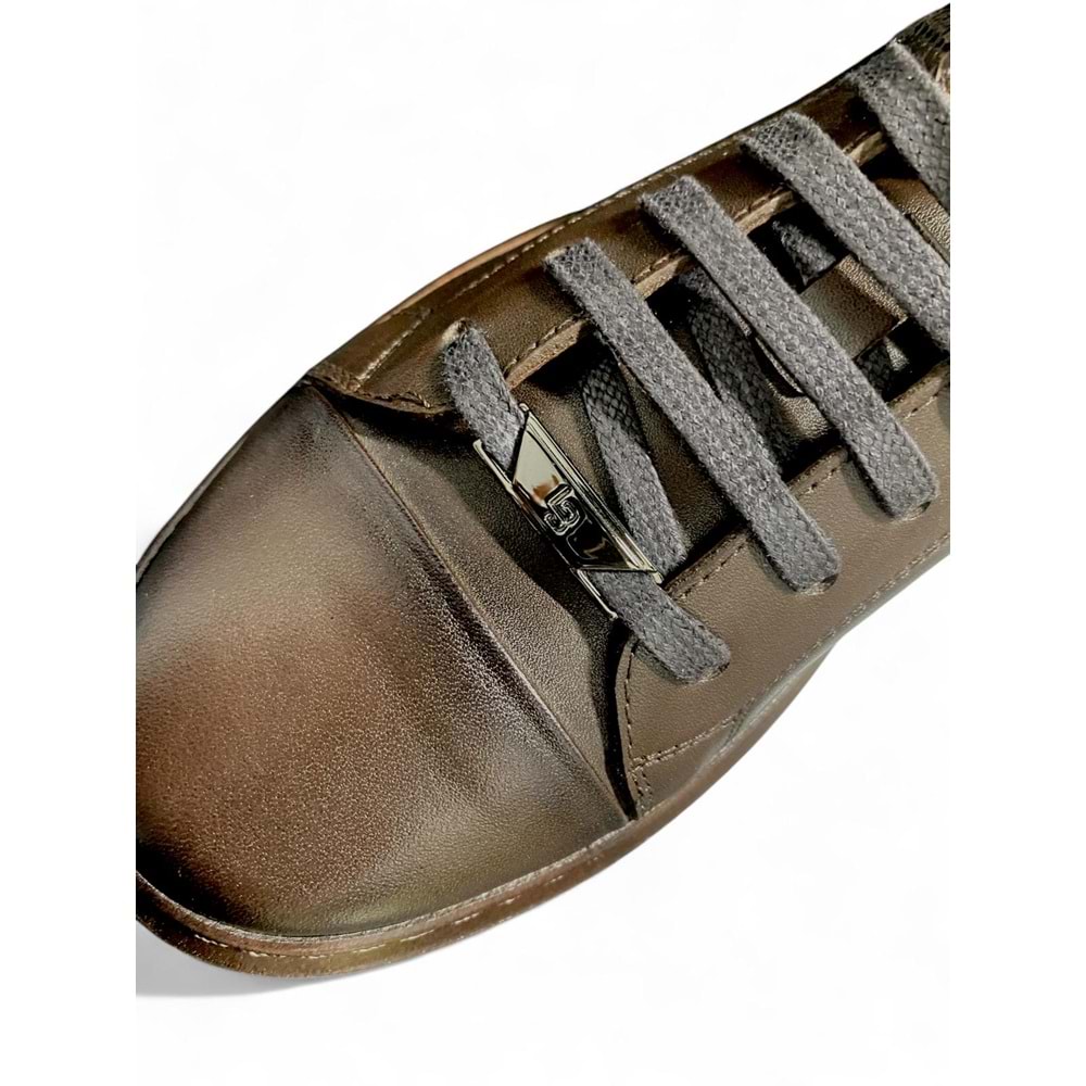 Erkek Münih Deri Casual Ayakkabı C26401 - Kahve - 40
