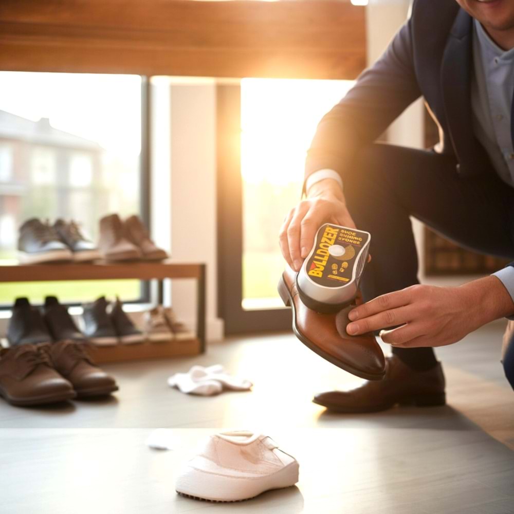 Bullozer Antistatik Parlatıcı Sünger - Natural - STANDART